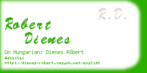 robert dienes business card